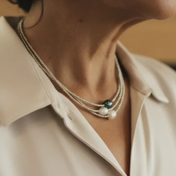 Naszyjnik z Naturalnych Perł