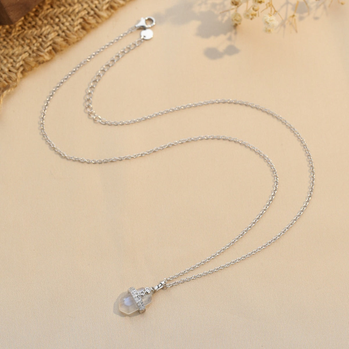 Naszyjnik Emma z Kamieniem Księżycowym