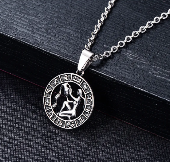 Zawieszka znaku Raka ze stali nierdzewnej