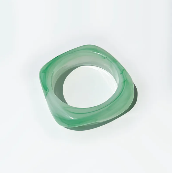 Kolorowa Kwadratowa Bransoletka z Akrylu