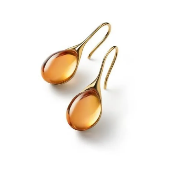 Kolczyki z Wtopioną Opalem