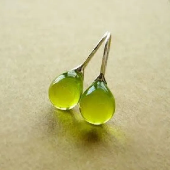 Kolczyki z Wtopioną Opalem