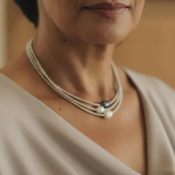 Naszyjnik z Naturalnych Pereł