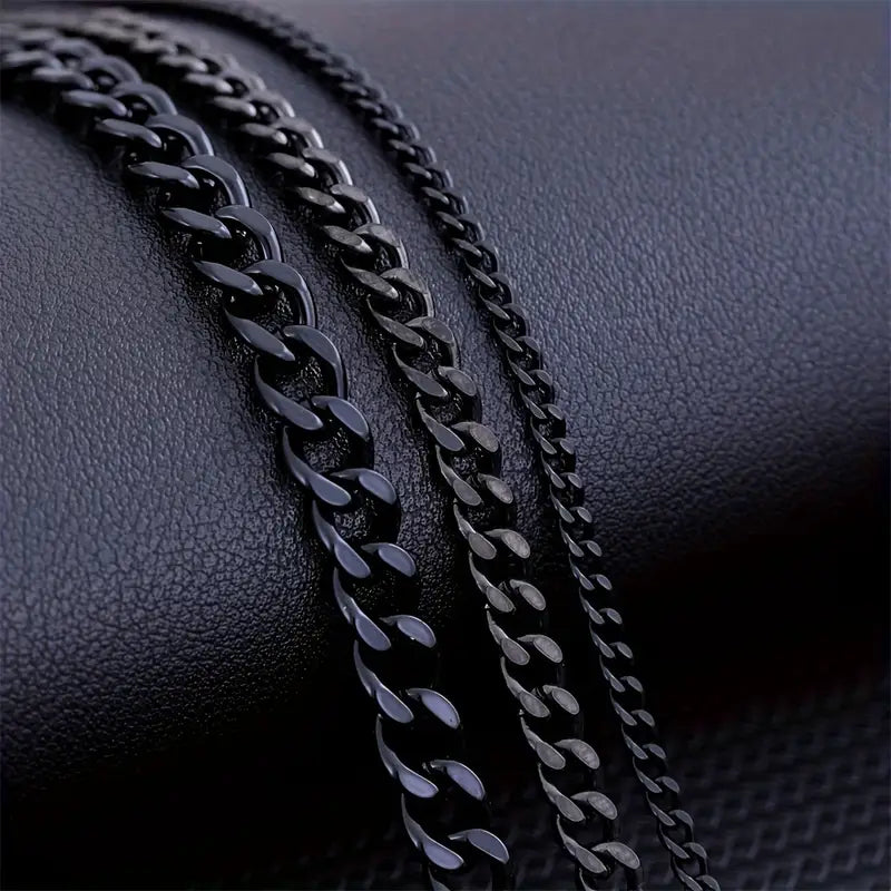 Minimalistyczny naszyjnik z łańcuchem kubańskim dla mężczyzn