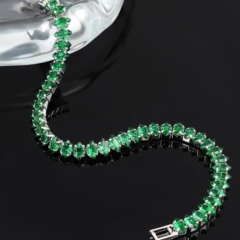 Bransoletka z Kamieniami Szmaragdowymi