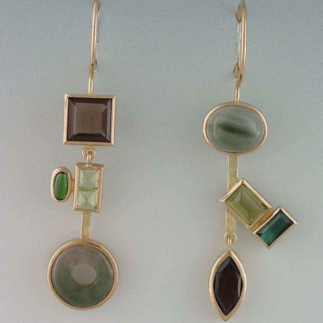 Kolczyki Vintage Floresta de Cristal