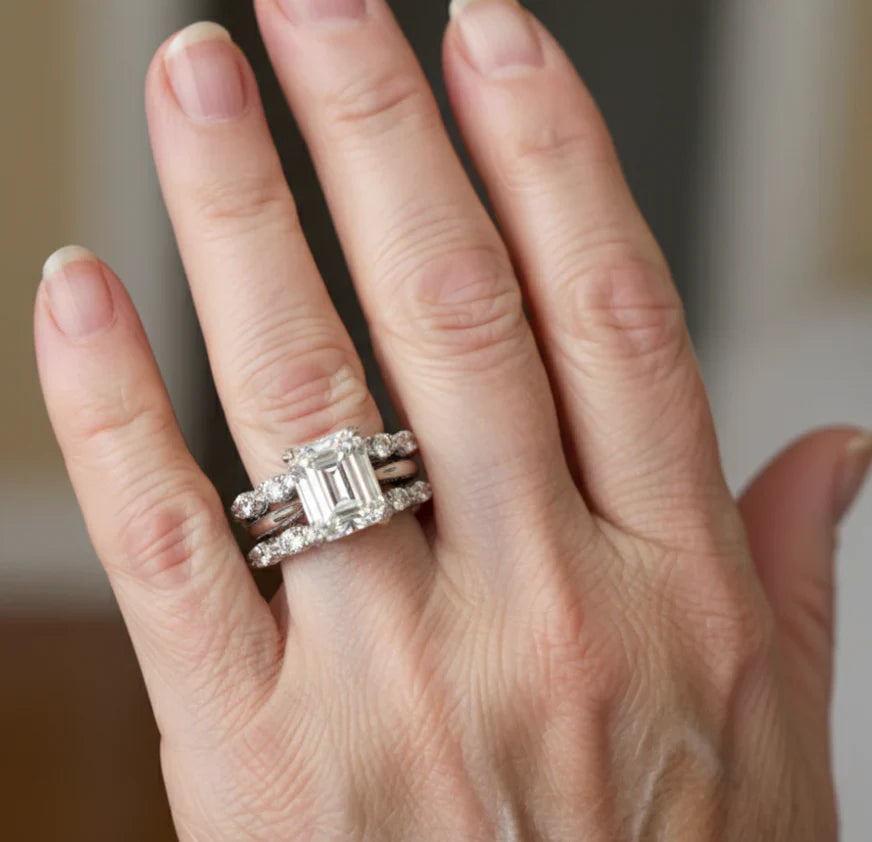 Vintage Pierścionek ze Srebra z Błyszczącymi Warstwami