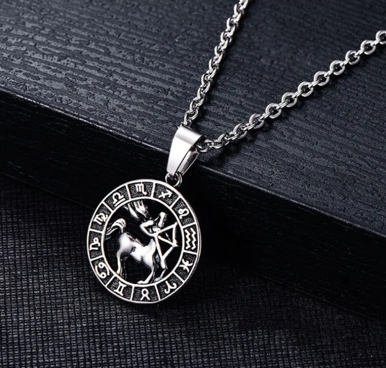 Zawieszka znaku Raka ze stali nierdzewnej