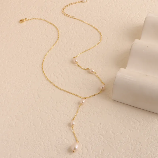 Srebrny Naszyjnik z Perłami Słodkowodnymi