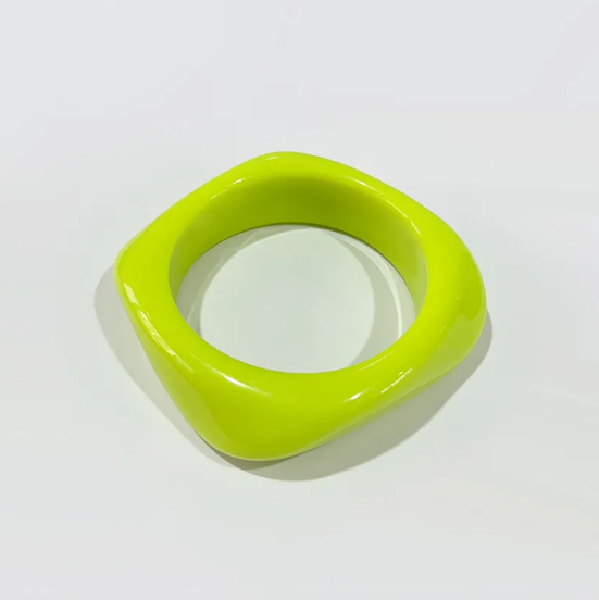 Kolorowa Kwadratowa Bransoletka z Akrylu