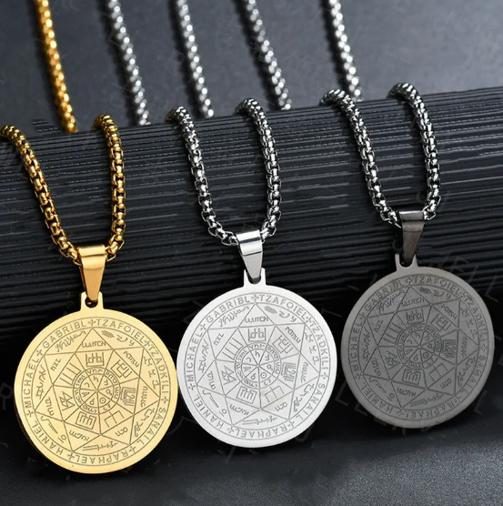 Naszyjnik z Wisiorkiem Tritone Anioł Sześć Gwiazd